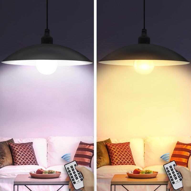 Solar Powered Outdoor Wall Lamp with Remote Control Dual Color Waterproof Security Light