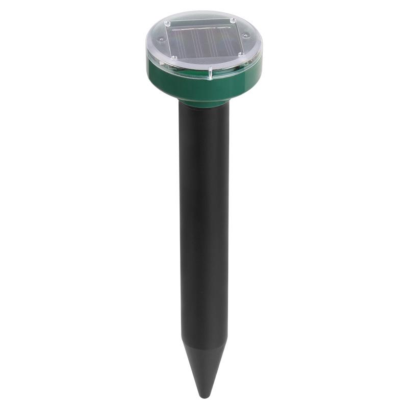 Solar Ultrasonic Mouse Snake Repeller With LED Light For Garden Farm Yard Protection 1
