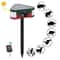 Solar Ultrasonic Mouse Snake Repeller With LED Light For Garden Farm Yard Protection 2