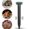 Solar Ultrasonic Mouse Snake Repeller With LED Light For Garden Farm Yard Protection 6