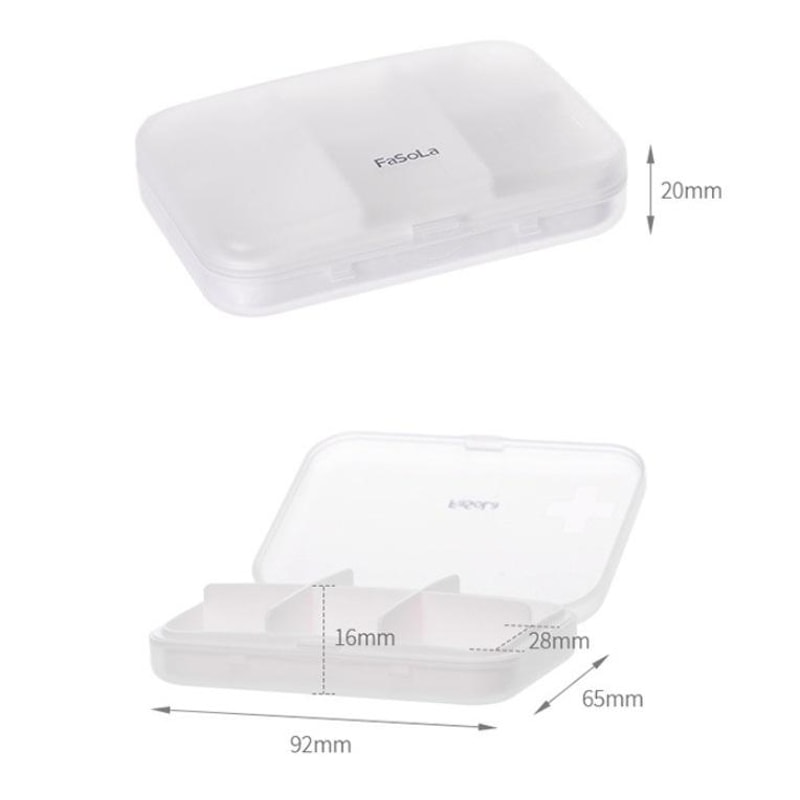 Portable Pill Organizer Moisture-Proof Mini Medicine Box for Travel & Daily Use