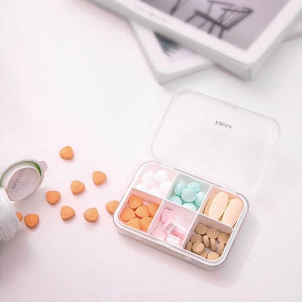 Portable Pill Organizer Moisture-Proof Mini Medicine Box for Travel & Daily Use