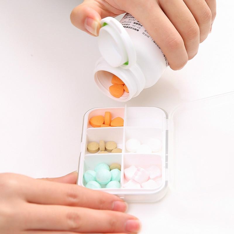 Portable Pill Organizer Moisture-Proof Mini Medicine Box for Travel & Daily Use