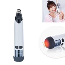 3-in-1 heated blackhead remover with temperature sensor & electric pore cleaner