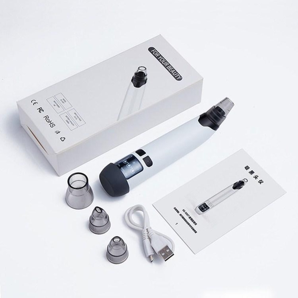 3-in-1 Heated Blackhead Remover with Temperature Sensor & Electric Pore Cleaner