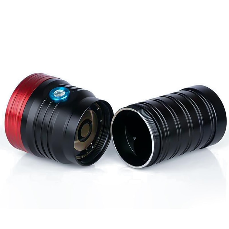 LED Flashlight with USB Charging & 3 Light Modes