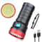 LED Flashlight with USB Charging & 3 Light Modes