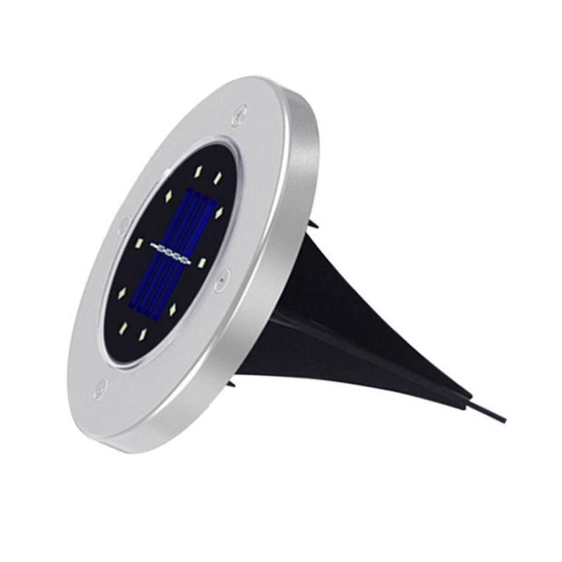 2PCS IP65 Solar Ground Lights For Garden Pathways Outdoor Landscapes 1