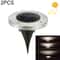 2PCS IP65 Solar Ground Lights for Garden Pathways & Outdoor Landscapes