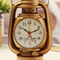 Vintage Oil Lamp Style Retro Table Clock Decorative Alarm Clock For Home Office 2