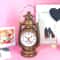 Vintage Oil Lamp Style Retro Table Clock Decorative Alarm Clock For Home Office 6