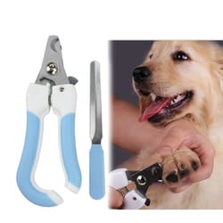 gentle grip pet nail clipper set with stainless steel cat nail trimmer and nail file