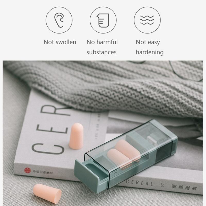 Reusable Noise Reduction Earplugs For Sleep Travel Focus 5