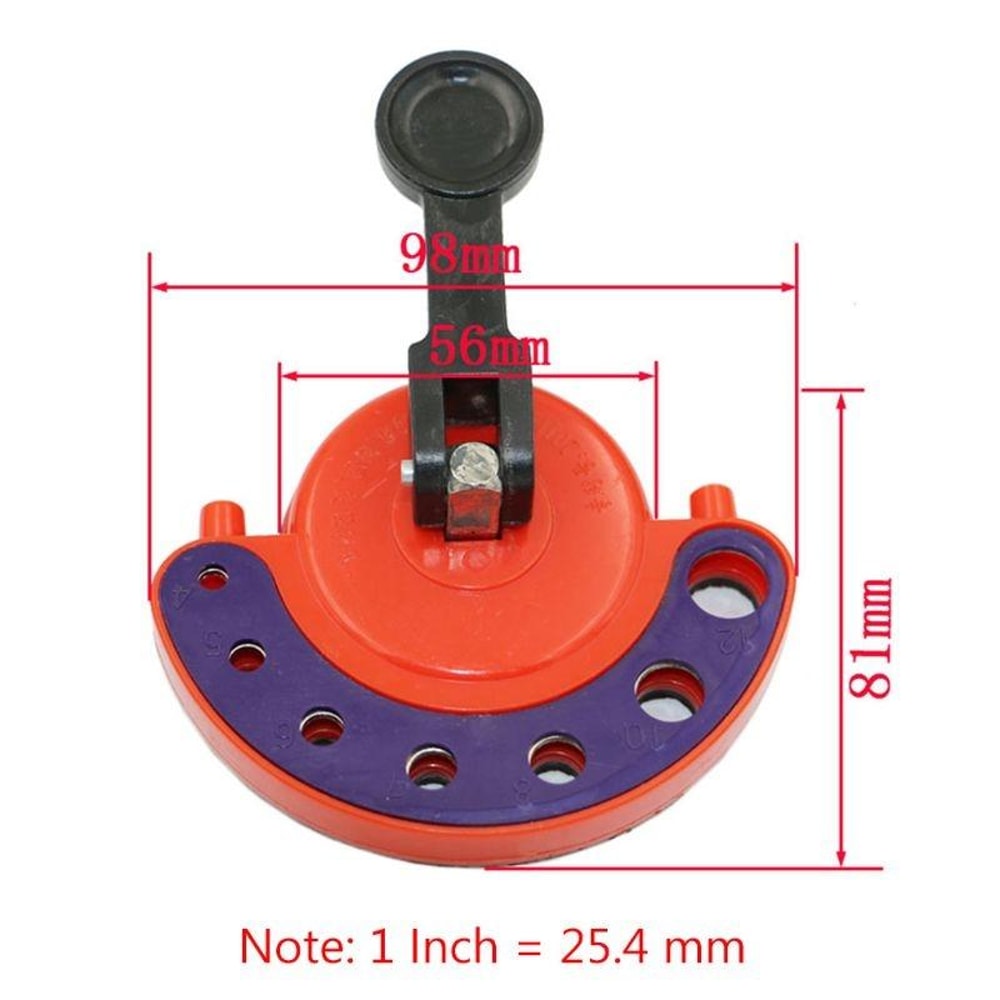 Precision Tile Glass Hole Locator Suction Cup Guide For 412mm Drill Bits 4