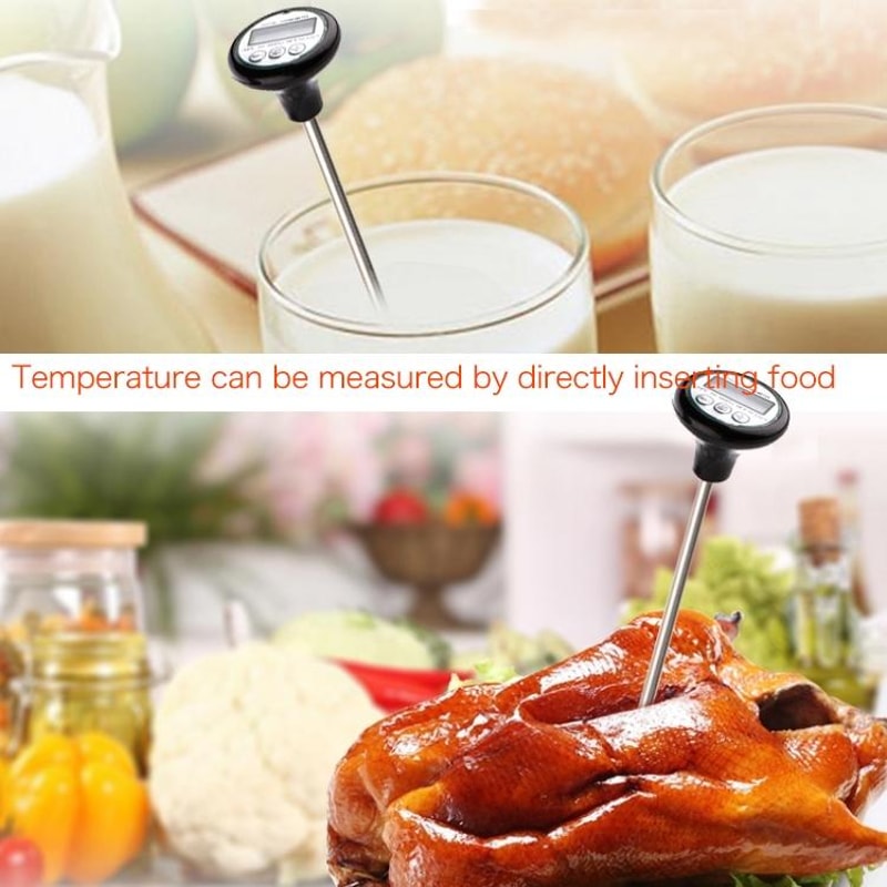 Instant Digital Meat Thermometer For BBQ Kitchen Cooking Liquids 2