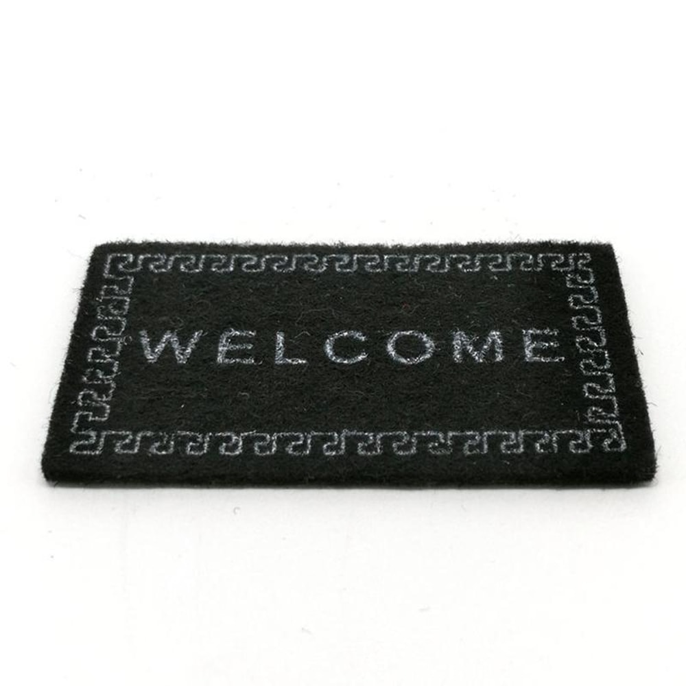 Mini Welcome Floor Mat For Dollhouse Decor Handmade Simulation Entrance Rug 5