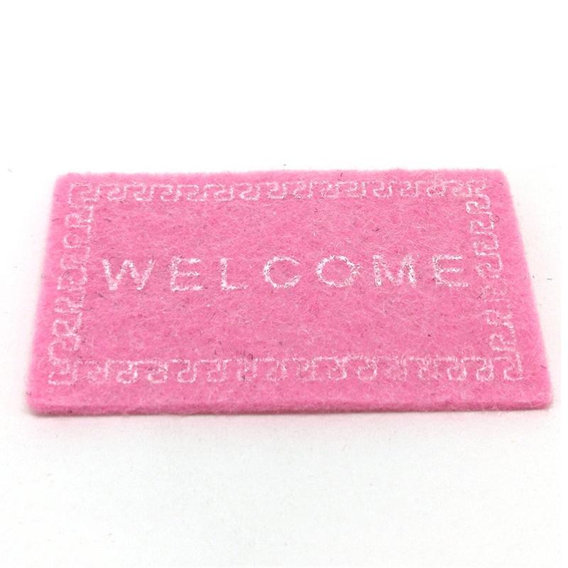 Mini Welcome Floor Mat For Dollhouse Decor Handmade Simulation Entrance Rug 6