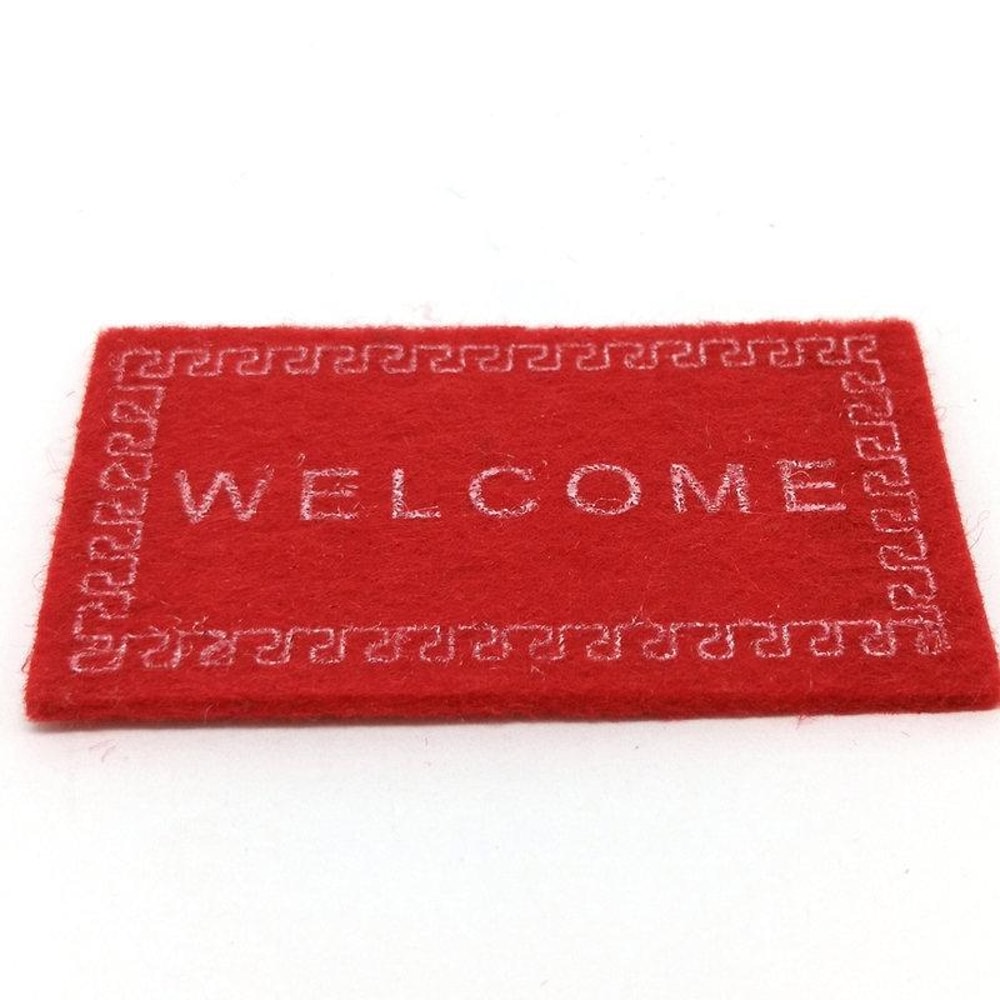 Mini Welcome Floor Mat For Dollhouse Decor Handmade Simulation Entrance Rug 8