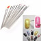 15-Piece Nail Art Brush Set for Manicure Design, Rhinestones & Fine Nail Painting