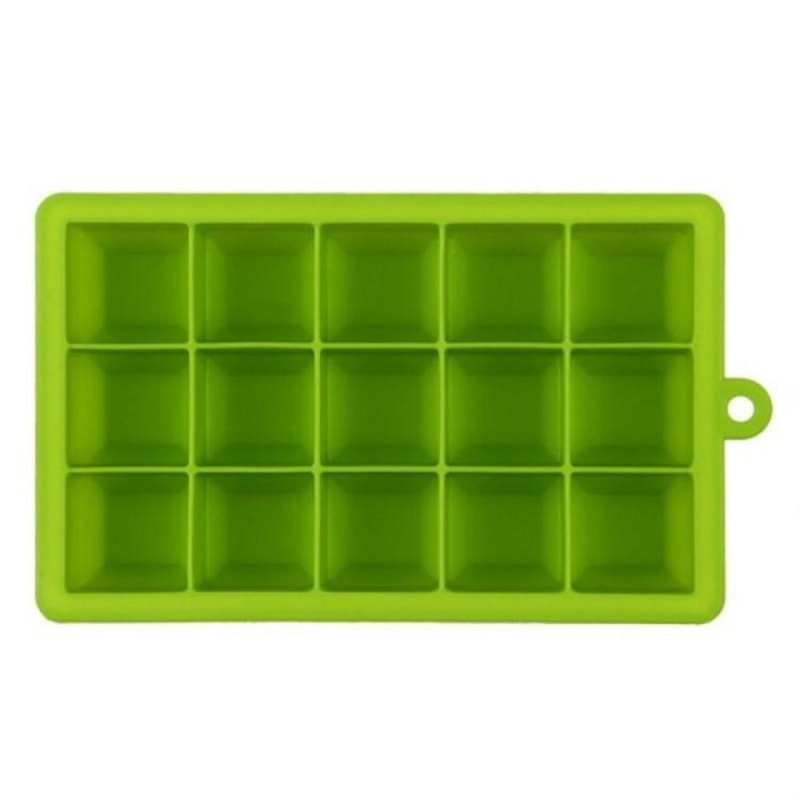 15 Grid Silicone Ice Cube Tray With Lid Large Square Slow Melting Ice Mold For Drinks Cocktails 6