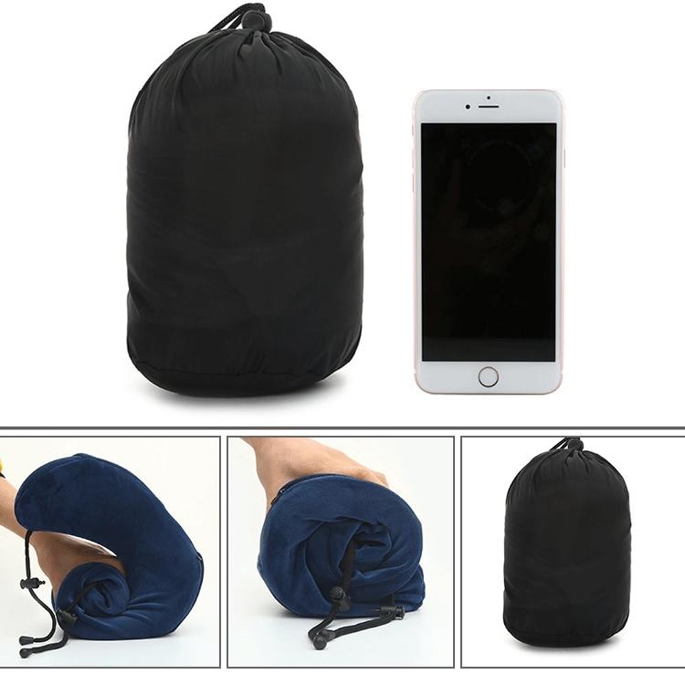 Magnetic Memory Foam Travel Neck Pillow For Airplane Car Office Comfort 5