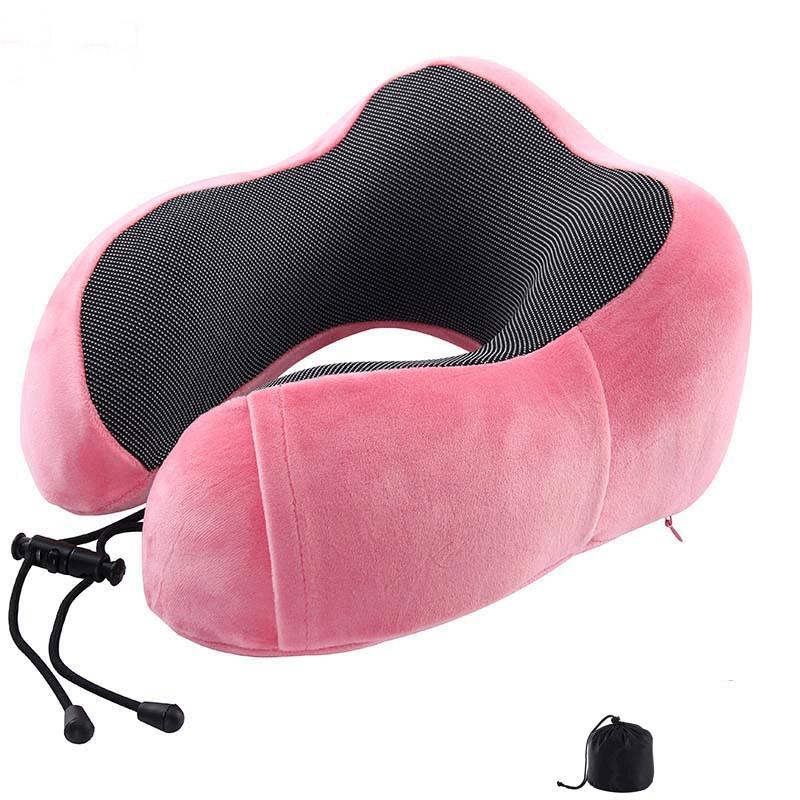 Magnetic Memory Foam Travel Neck Pillow For Airplane Car Office Comfort 9