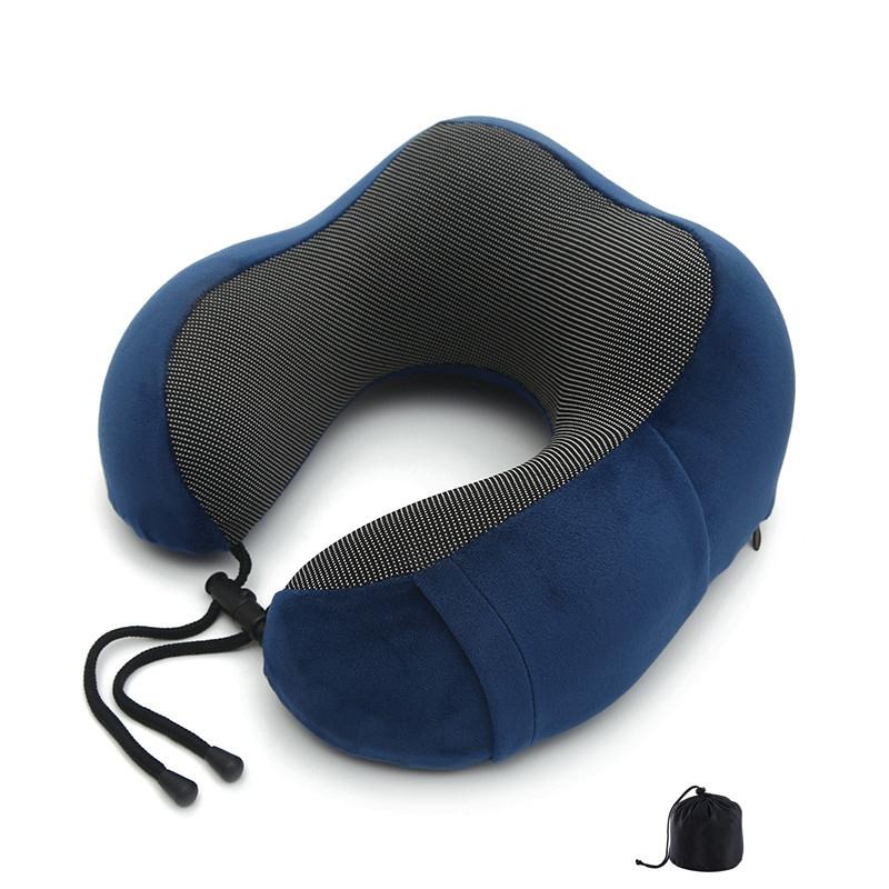 Magnetic Memory Foam Travel Neck Pillow For Airplane Car Office Comfort 8