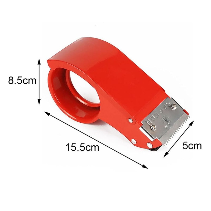 Heavy Duty Tape Dispenser with Stainless Steel Blade for Carton Sealing & Packing Tape