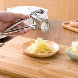 stainless steel rotary cheese grater with container hand crank cheese shredder