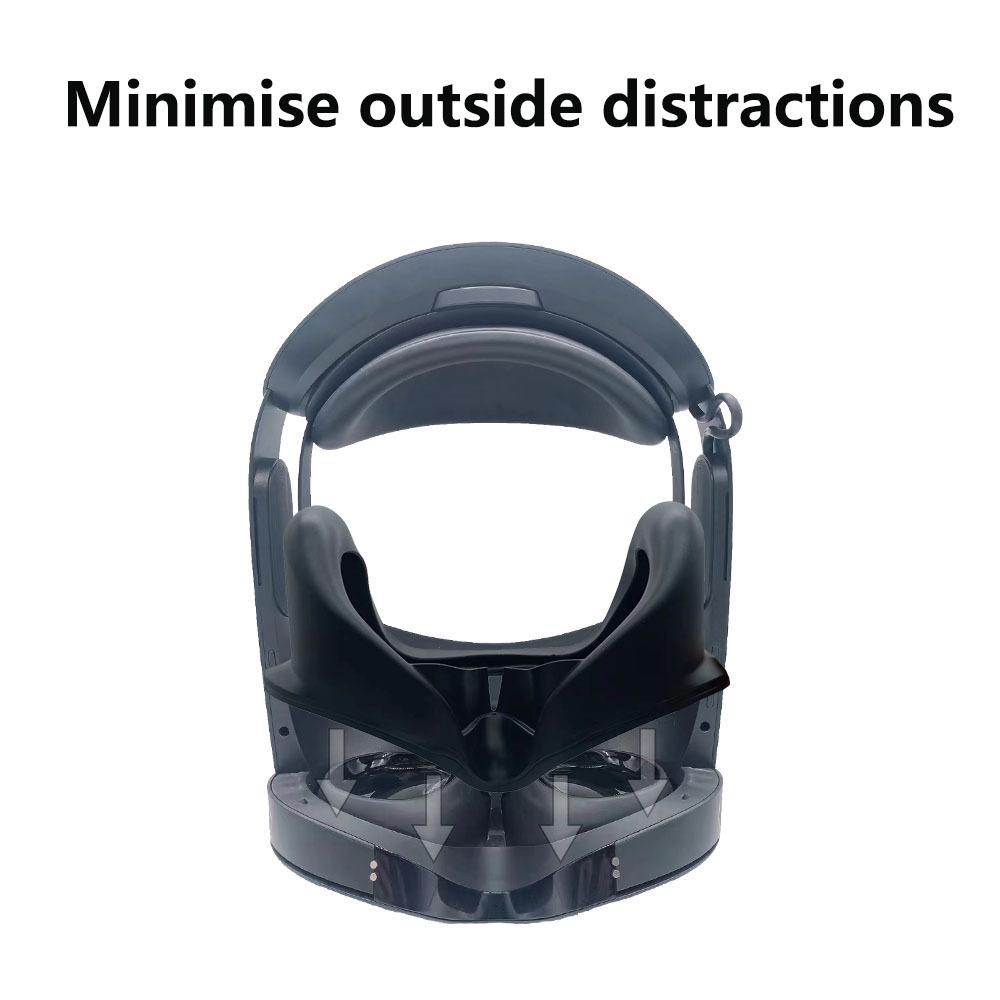 Quest Pro Magnetic Silicone Eye Cover Light Blocker for VR Headset Comfort & Immersion