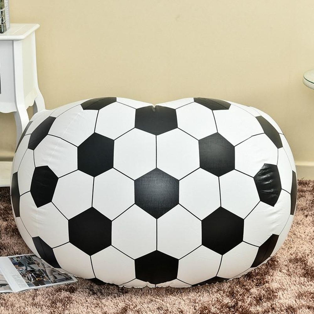 Inflatable Sports Lounge Chair Sofa With Foot Stool For Indoor Outdoor Relaxation 1