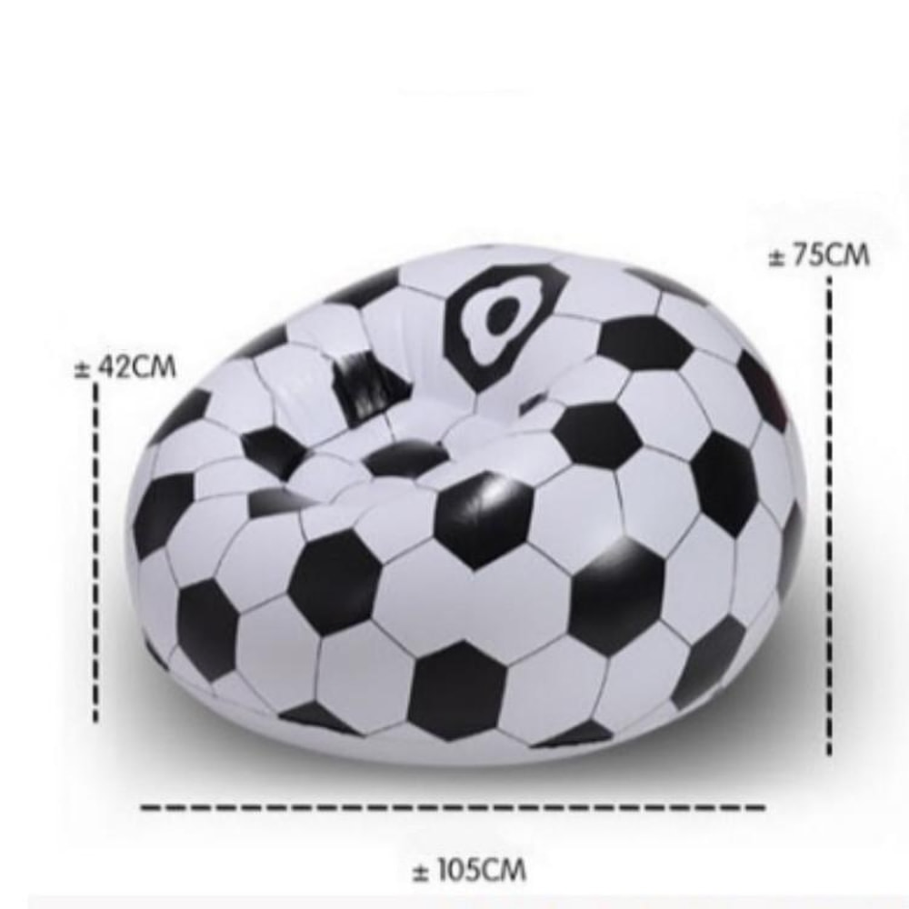 Inflatable Sports Lounge Chair Sofa With Foot Stool For Indoor Outdoor Relaxation 2