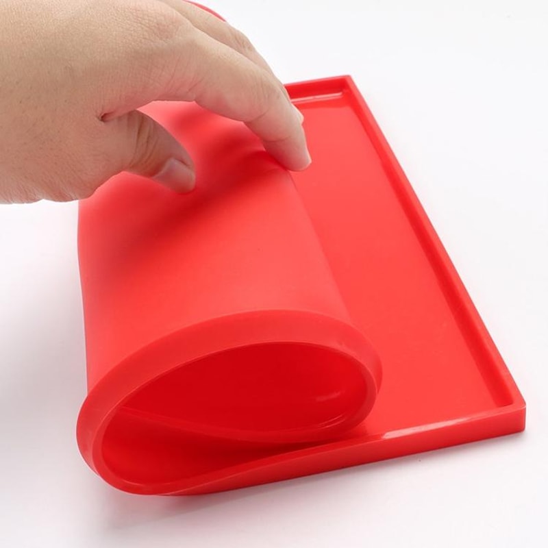 2PCS Silicone Baking Mat Swiss Roll Cake Pad NonStick Baking Sheet For Cakes Pastries 2