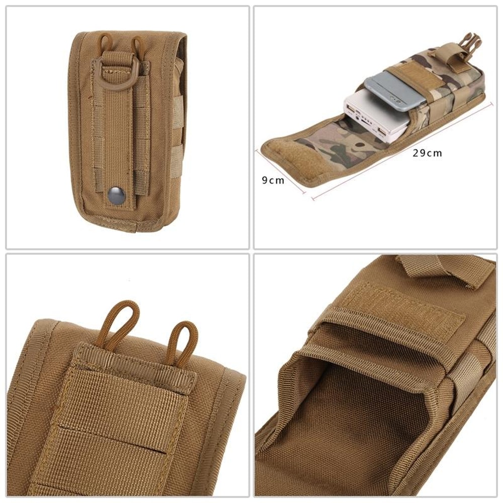 Tactical Molle Waist Bag For Outdoor Running Hiking Phone Pouch 4