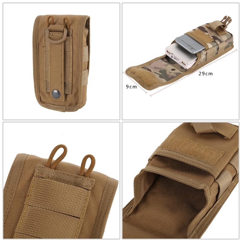 Tactical Molle Waist Bag For Outdoor Running Hiking Phone Pouch 4