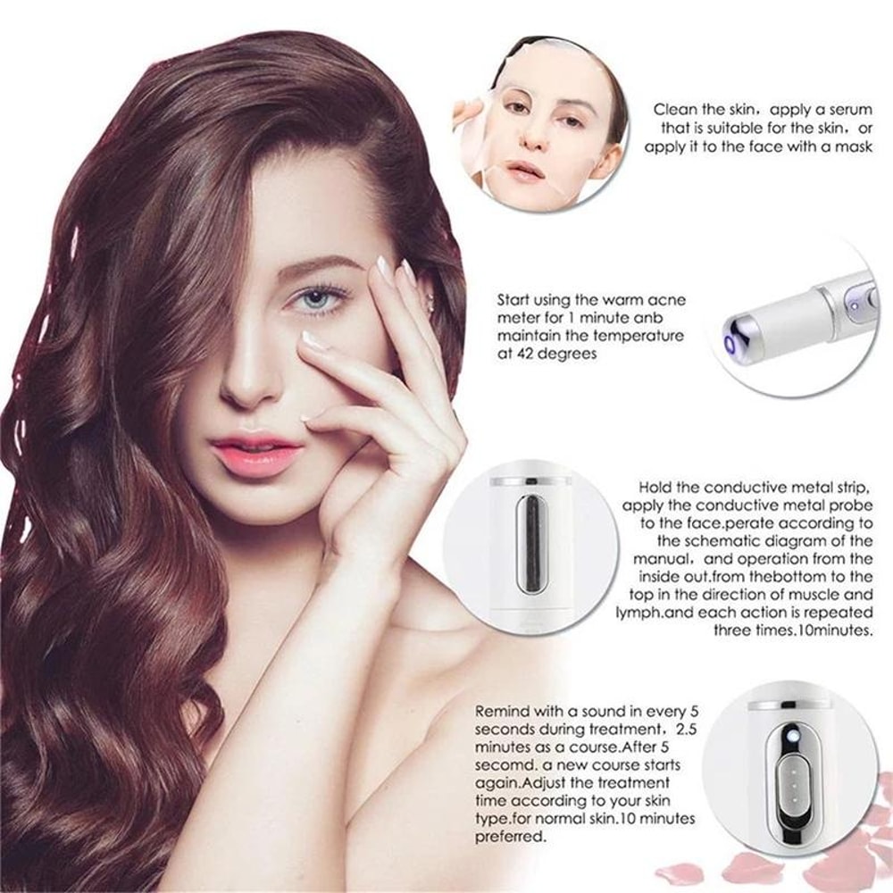 KSKIN Blue Light Acne Laser Pen Wrinkle Scar Removal Device For Clearer Smoother Skin 3