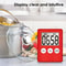 Ultra Slim Digital Kitchen Timer With LCD Display Magnetic Back Countdown Clock Function 5