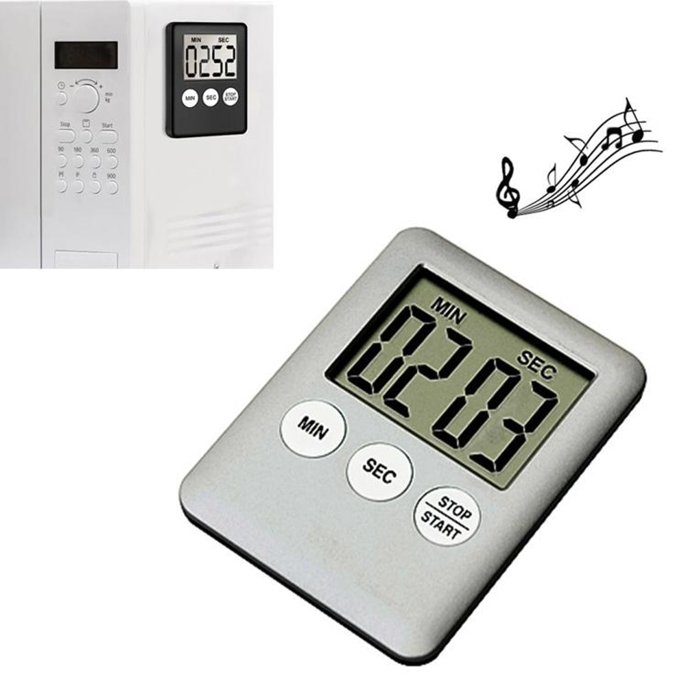 Ultra Slim Digital Kitchen Timer With LCD Display Magnetic Back Countdown Clock Function 8