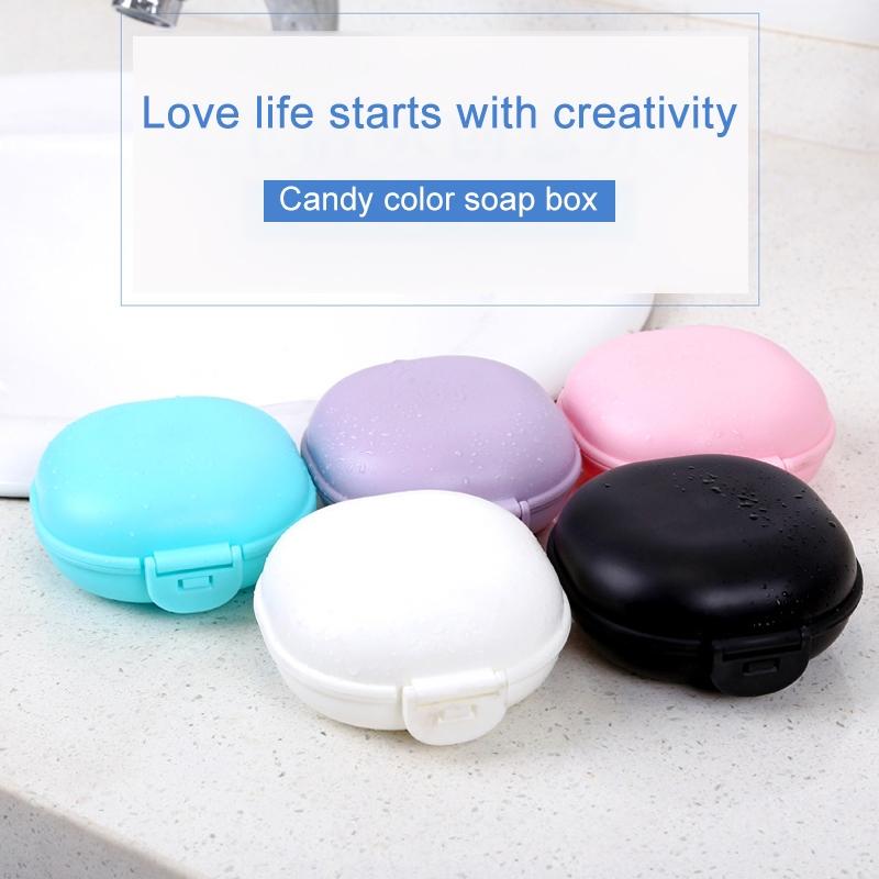 Portable Soap Travel Case Set With Leakproof Lid For Bathroom Camping Hiking 3 PCS 2