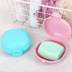 portable soap travel case set with leakproof lid for bathroom, camping & hiking 3 pcs
