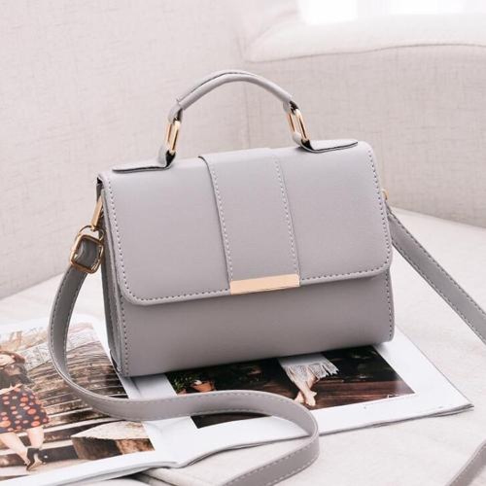 Elegant PU Leather Crossbody Shoulder Bag for Women with Flap Messenger Design