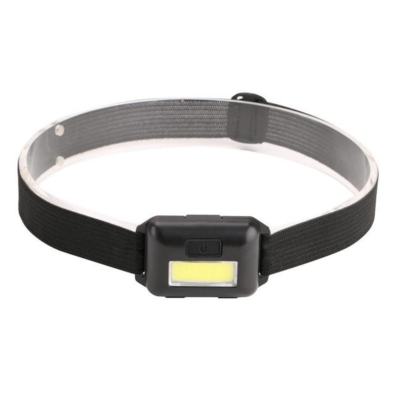 2pcs Mini COB LED Headlamp Adjustable Camping Flashlight With 3 Light Modes 0
