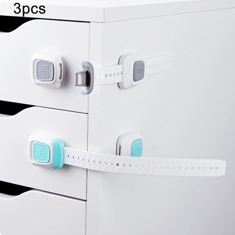 10PCS Child Safety Cabinet Locks Invisible Baby Proof Drawer & Cabinet Door Lock Set