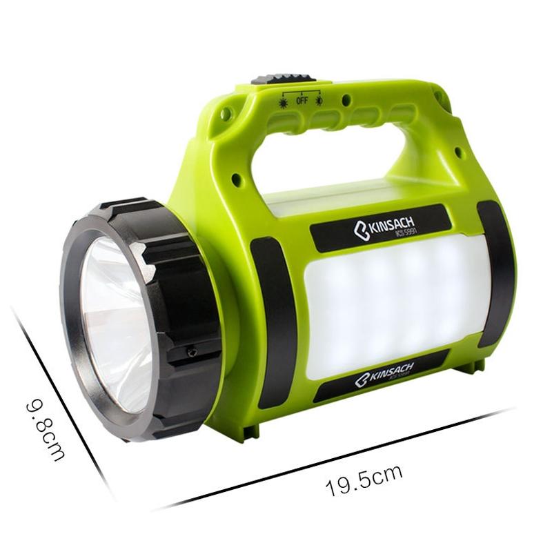 Rechargeable LED Searchlight 1000LM Portable Outdoor Flashlight With USB Power Bank SOS Light 6