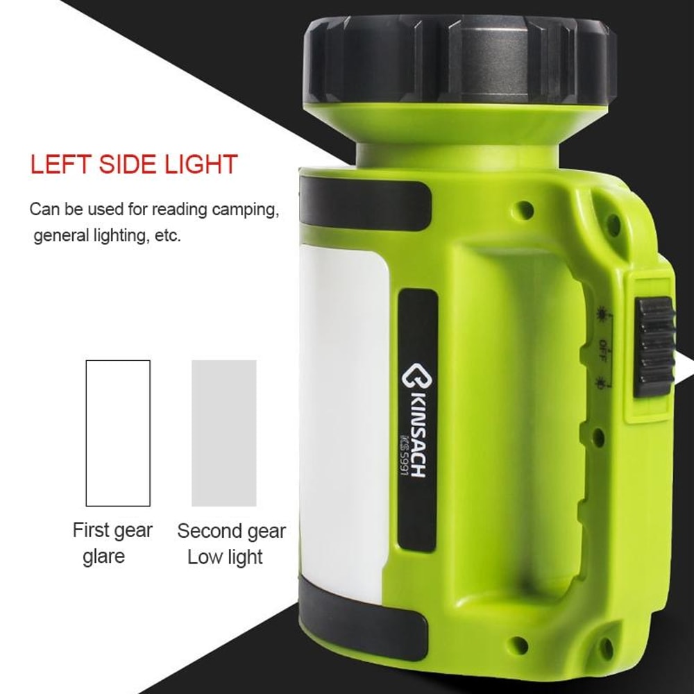 Rechargeable LED Searchlight 1000LM Portable Outdoor Flashlight With USB Power Bank SOS Light 10