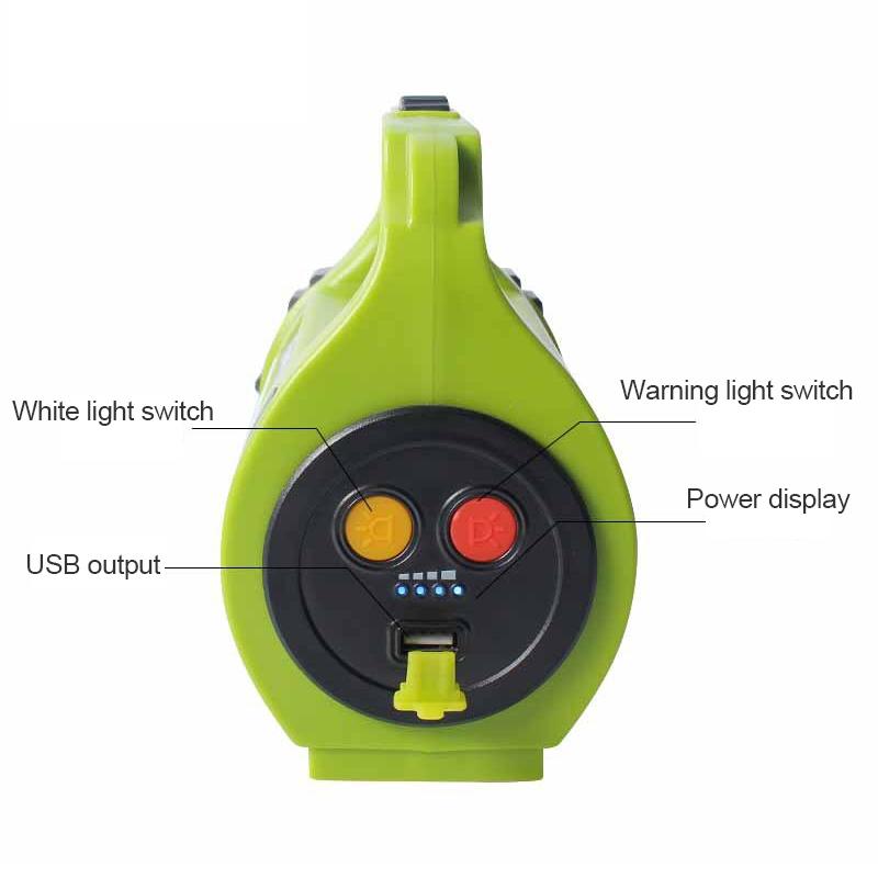 Rechargeable LED Searchlight 1000LM Portable Outdoor Flashlight With USB Power Bank SOS Light 7