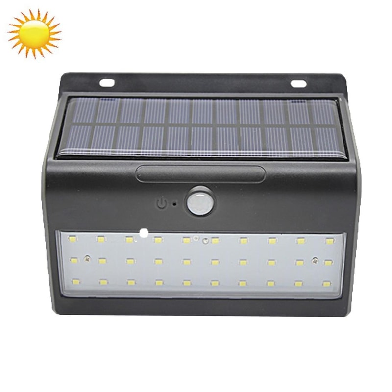 Solar Motion Sensor Wall Light Waterproof Outdoor LED Security Lamp
