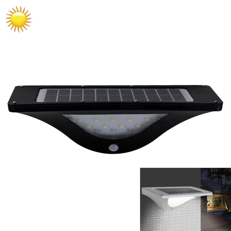 Solar Motion Sensor Wall Light Waterproof Outdoor LED Security Lamp