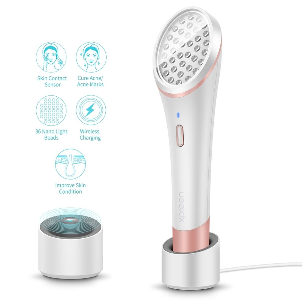LED Acne Treatment Device With Blue Red Light Therapy Rechargeable Wand 3