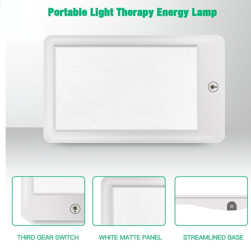 11000 Lux Light Therapy Lamp For SAD Relief With Natural Sunlight Simulation Touch Control 3